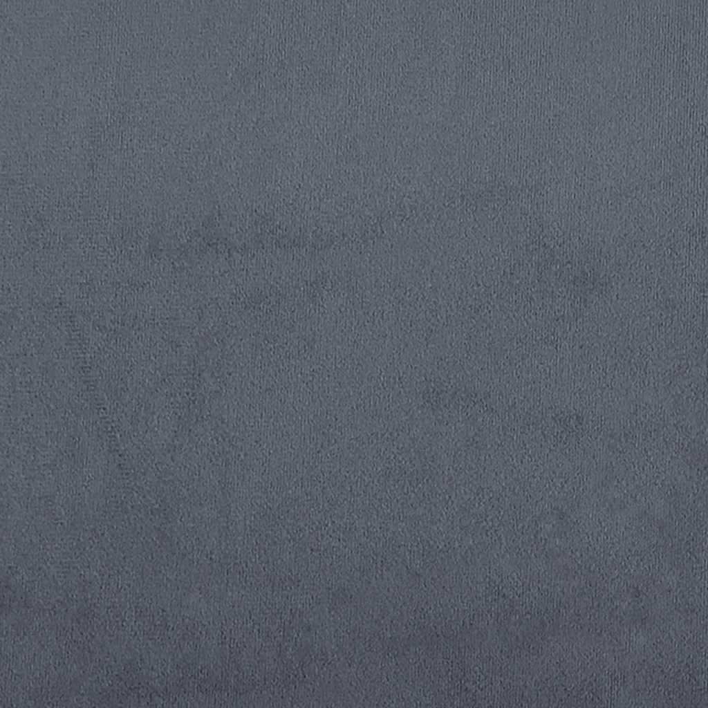 Boxspring met matras fluweel donkergrijs 200x220 cm